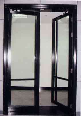 黑钛非隔热防火玻璃门